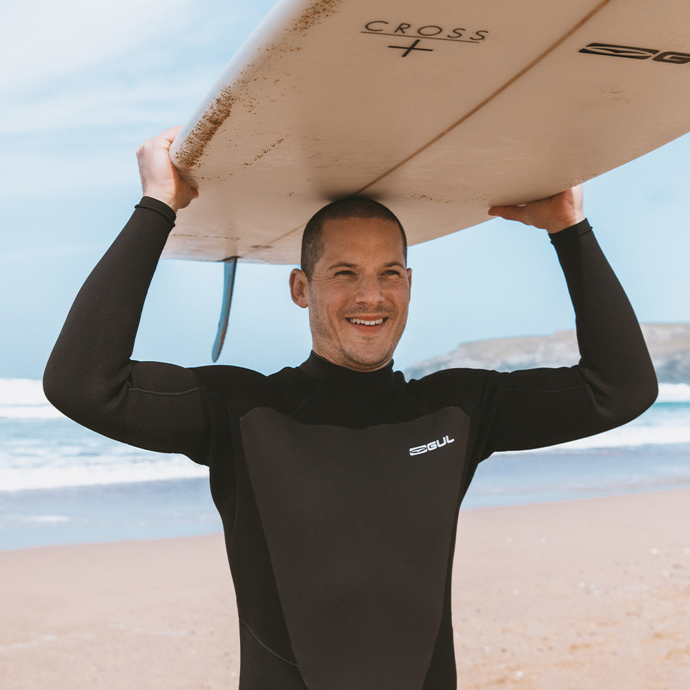 2026 Gul Mens Response 4/3mm GBS Back Zip Wetsuit RE1246-C1 - Black